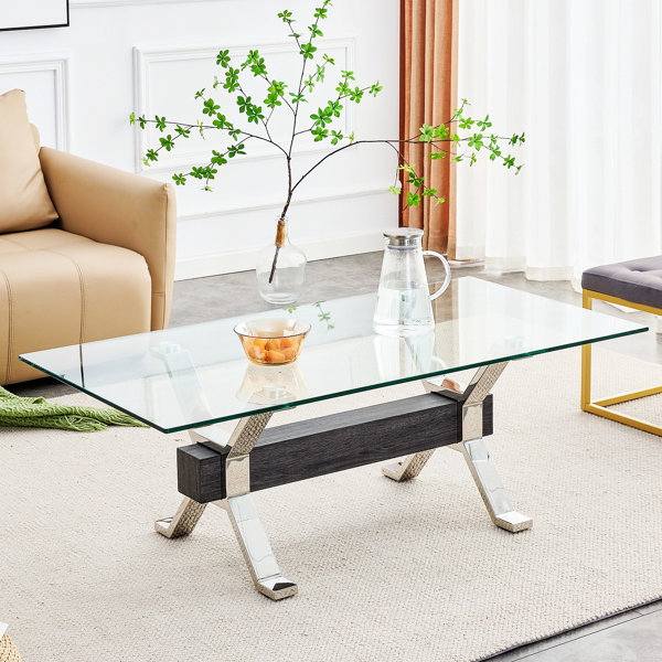Latitude Run® Kryspin Coffee Table, Modern Coffee Table, Rectangle